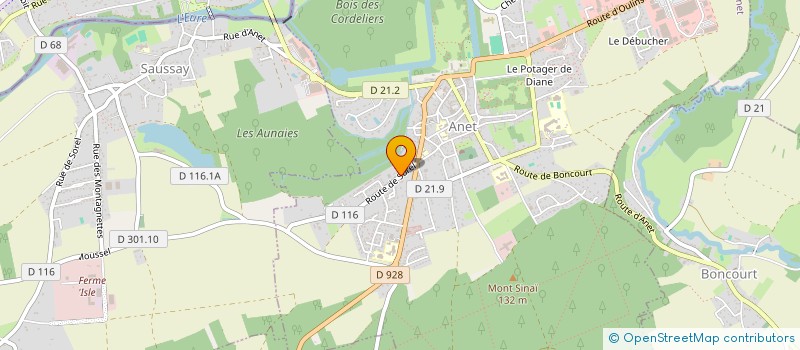 localisation de l'entreprise LES SOLDATS DE PLOMB. à ANET