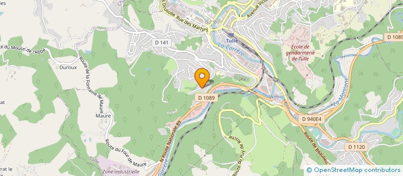 localisation de l'entreprise LES SOLEILS D'ANGELE  TULLE