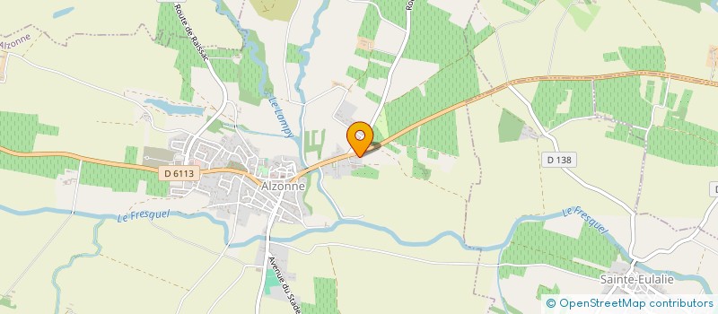 localisation de l'entreprise LES SOLEILS DE BARAILLE  ALZONNE