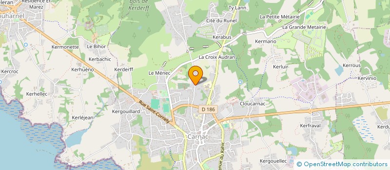 localisation de l'entreprise LES SOLENN DES MENHIRS  CARNAC