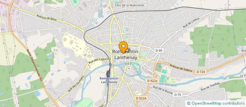localisation de l'entreprise LES SOLOGNOTS DE R'MORORANTIN CHANTEURS ET CONTEURS à ROMORANTIN-LANTHENAY