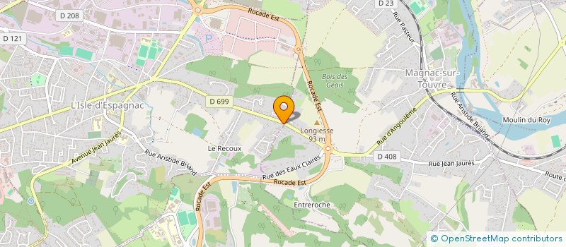 localisation de l'entreprise LES SOLS DURS DE L OUEST  L'ISLE-D'ESPAGNAC