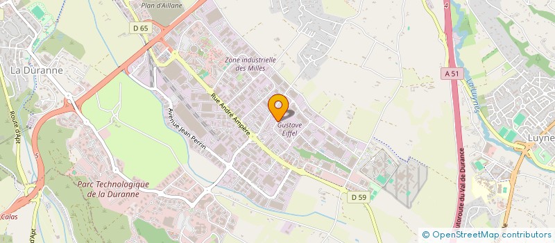 localisation de l'entreprise LES SOLS TECHNIQUES à AIX-EN-PROVENCE