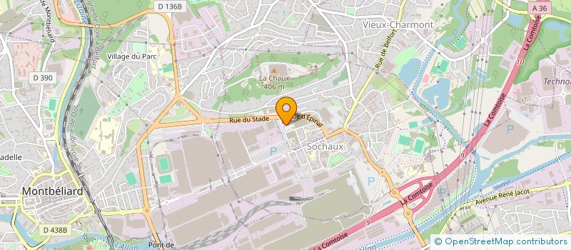 localisation de l'entreprise LES SOLUTIONS EM.Y SASU  SOCHAUX