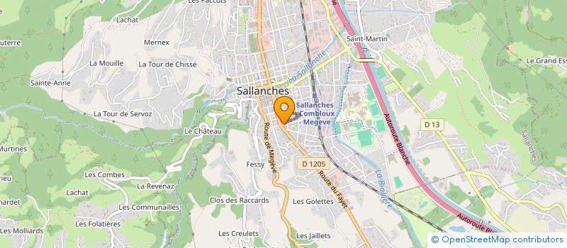 localisation de l'entreprise LES SOMMETS à SALLANCHES