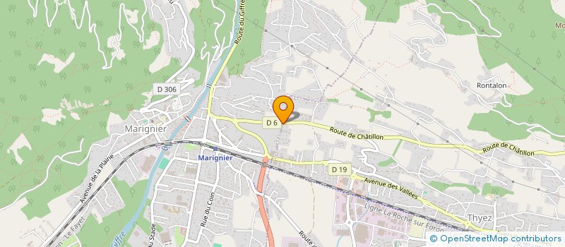 localisation de l'entreprise LES SONGENAZ  THYEZ