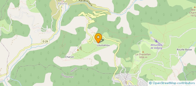 localisation de l'entreprise LES SONNAILLES  PEONE