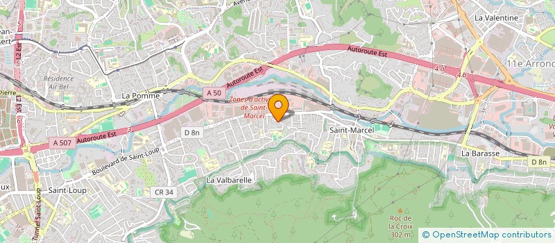 localisation de l'entreprise LES SONS CHANTES  MARSEILLE