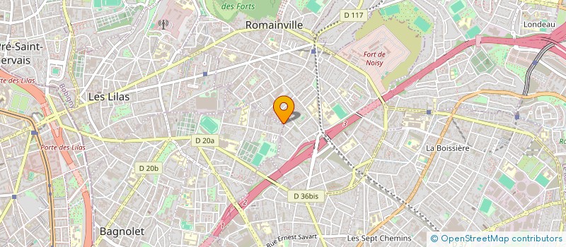 localisation de l'entreprise LES SONS DES REVEUSES ASSOCIEES à ROMAINVILLE