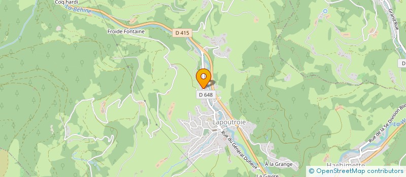 localisation de l'entreprise LES SORBIERS  LAPOUTROIE