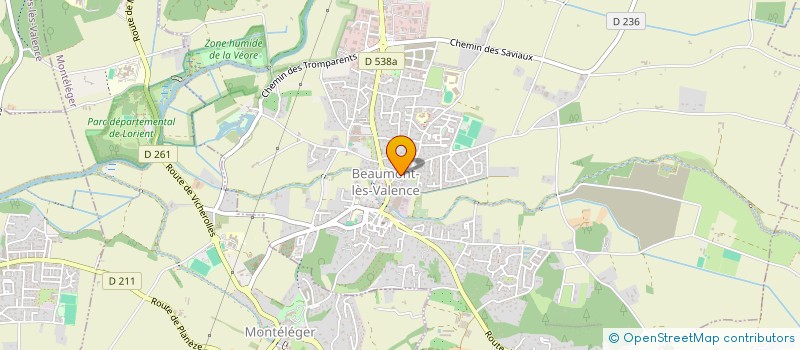 localisation de l'entreprise LES SORBIERS à BEAUMONT-LES-VALENCE