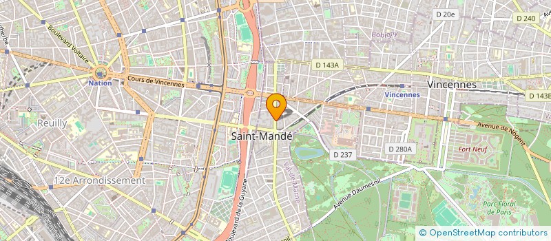 localisation de l'entreprise LES SORTIES DE MARIE-FRANCE à SAINT-MANDE