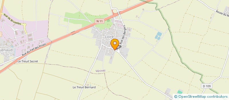 localisation de l'entreprise LES SOUBISONS  VERINES