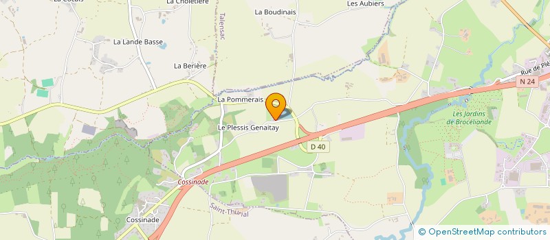 localisation de l'entreprise LES SOUCHES  BREAL-SOUS-MONTFORT