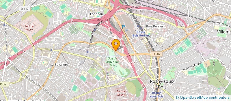 localisation de l'entreprise LES SOUDES à ROSNY-SOUS-BOIS