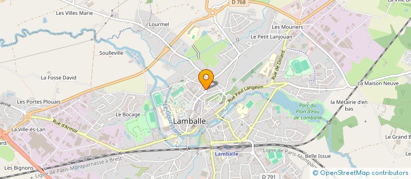 localisation de l'entreprise LES SOUDEURS DU SOIR  LAMBALLE-ARMOR