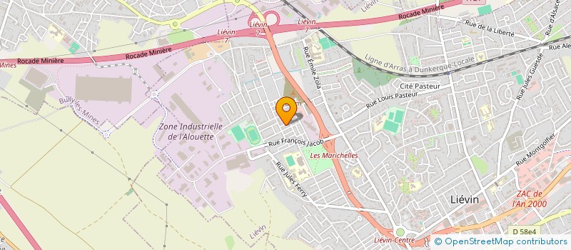 localisation de l'entreprise LES SOUFFRE-DOULEURS DE L'ECOLE à LIEVIN
