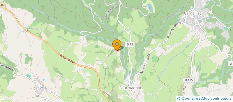 localisation de l'entreprise LES SOULEY  FOURMAGNAC