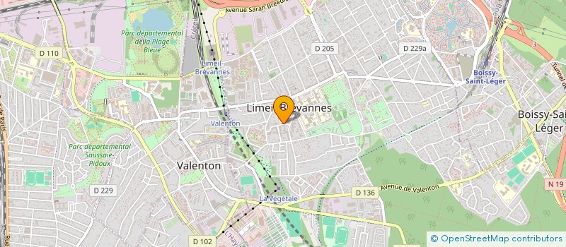 localisation de l'entreprise LES SOULIE D'OR ASSOCIATION SPORTIVE ET SOCIOCULTURELLE DE L'ECOLE ELEMENTAIRE MARTINE SOULIE DE LIMEIL-BREVANNES  LIMEIL-BREVANNES