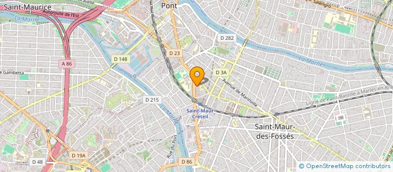 localisation de l'entreprise LES SOULIERS ROUGES à SAINT-MAUR-DES-FOSSES