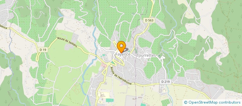 localisation de l'entreprise LES SOURCES à FAYENCE