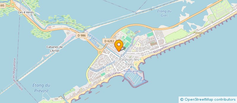 localisation de l'entreprise LES SOURCES à PALAVAS-LES-FLOTS