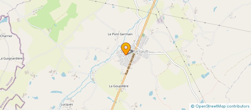 localisation de l'entreprise LES SOURCES à LA FORET-SUR-SEVRE