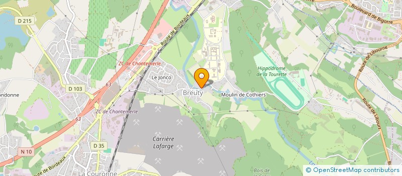 localisation de l'entreprise LES SOURCES  LA COURONNE