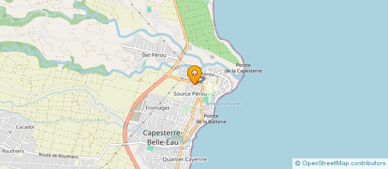 localisation de l'entreprise LES SOURCES à CAPESTERRE-BELLE-EAU