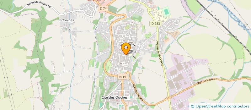 localisation de l'entreprise LES SOURCES à LANGRES