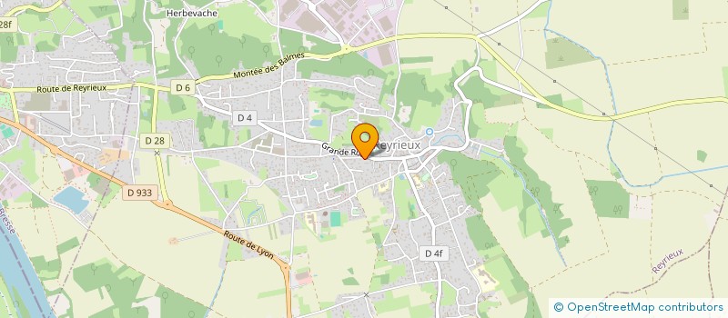 localisation de l'entreprise LES SOURCES à REYRIEUX