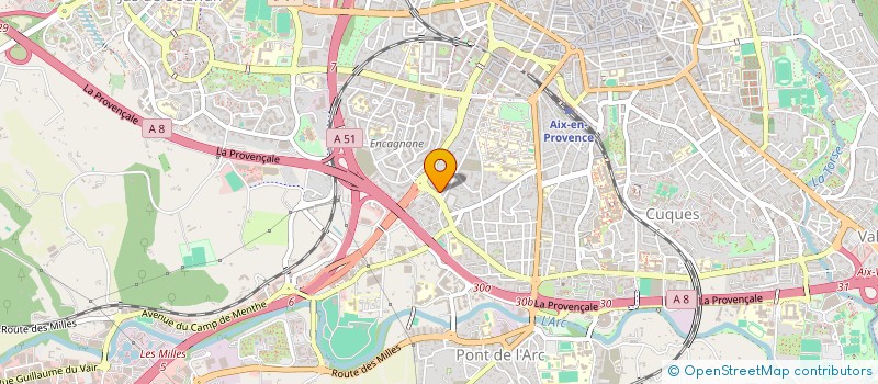 localisation de l'entreprise LES SOURCES à AIX-EN-PROVENCE