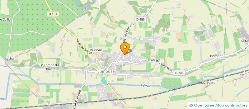 localisation de l'entreprise LES SOURCES à EPINOUZE