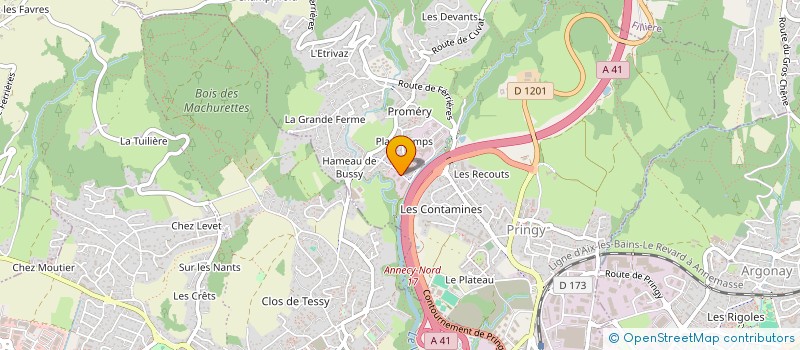 localisation de l'entreprise LES SOURCES  ANNECY
