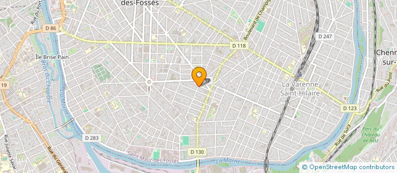 localisation de l'entreprise LES SOURCES à SAINT-MAUR-DES-FOSSES