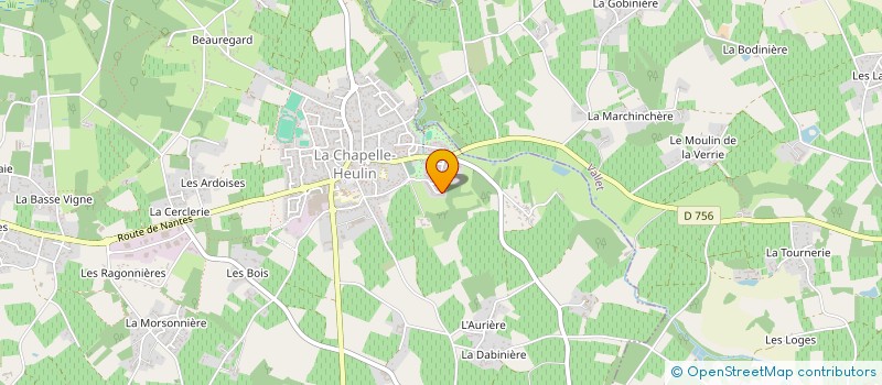 localisation de l'entreprise LES SOURCES  LA CHAPELLE-HEULIN