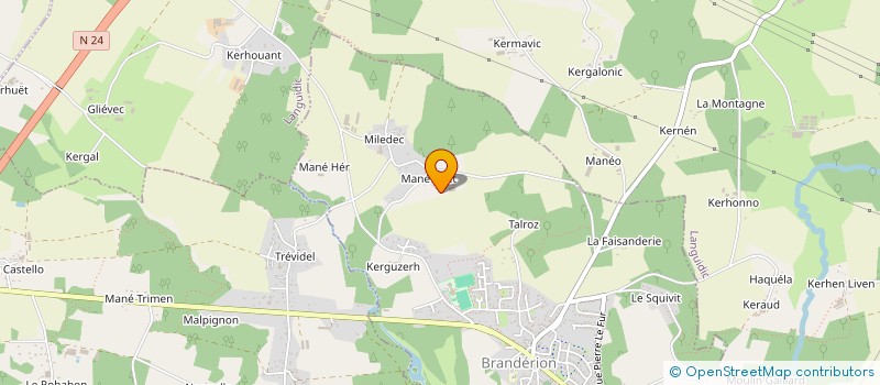 localisation de l'entreprise LES SOURCES  BRANDERION