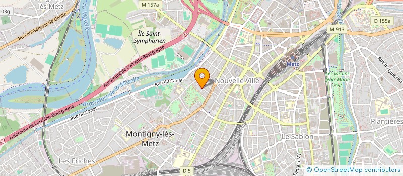 localisation de l'entreprise LES SOURCES DE CHINE à MONTIGNY-LES-METZ