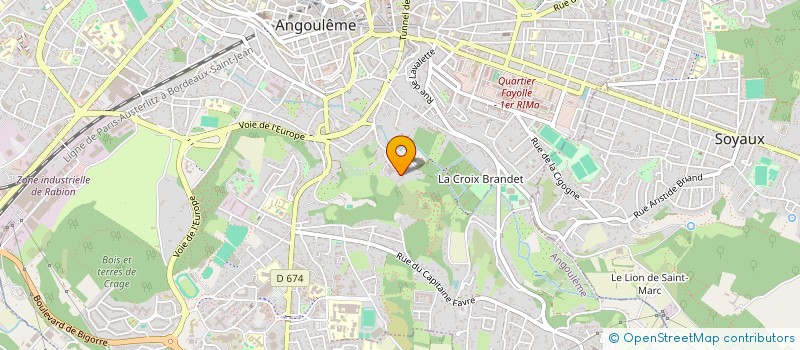 localisation de l'entreprise LES SOURCES DE FONTGRAVE à ANGOULEME