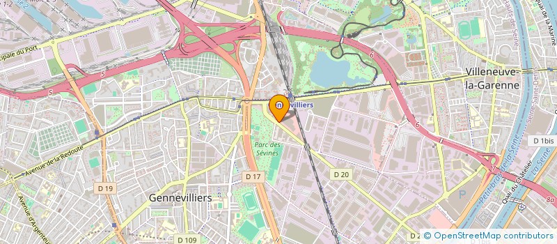 localisation de l'entreprise LES SOURCES DE FRANCE  GENNEVILLIERS