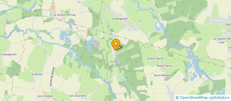 localisation de l'entreprise LES SOURCES DE L'ETRE  POLLIAT