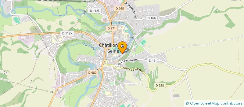 localisation de l'entreprise LES SOURCES DE LA DOUIX  CHATILLON-SUR-SEINE