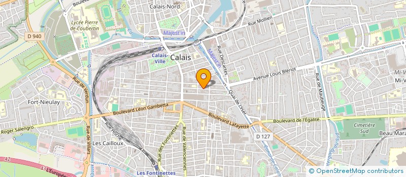 localisation de l'entreprise LES SOURCES DE LA LOIRE  CALAIS