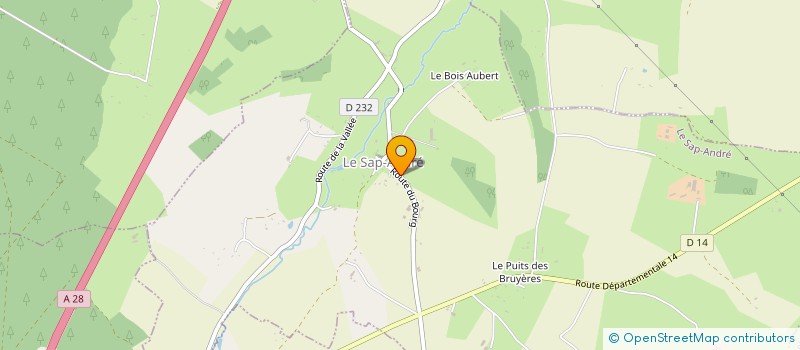 localisation de l'entreprise LES SOURCES DE LA TOUQUES à COULMER