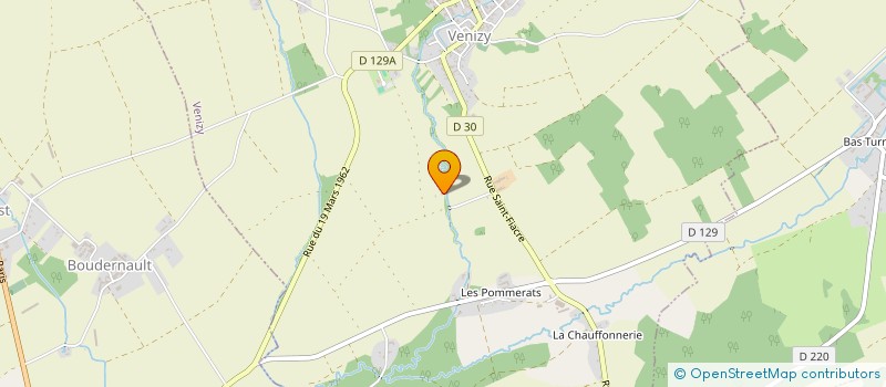 localisation de l'entreprise LES SOURCES DE SENEVIERE  BRIENON-SUR-ARMANCON