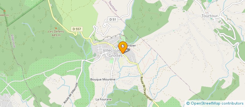 localisation de l'entreprise LES SOURCES DE VILLECROZE  VILLECROZE