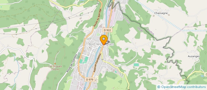 localisation de l'entreprise LES SOURCES DU PLAISIR  BORT-LES-ORGUES