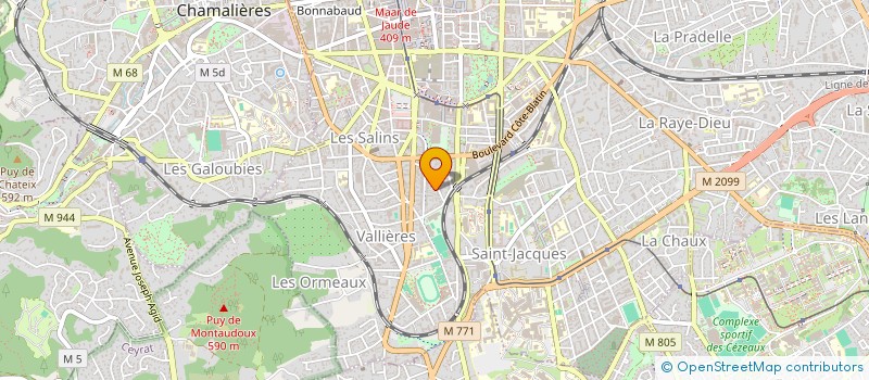 localisation de l'entreprise LES SOURCES DU TONNET  CLERMONT-FERRAND