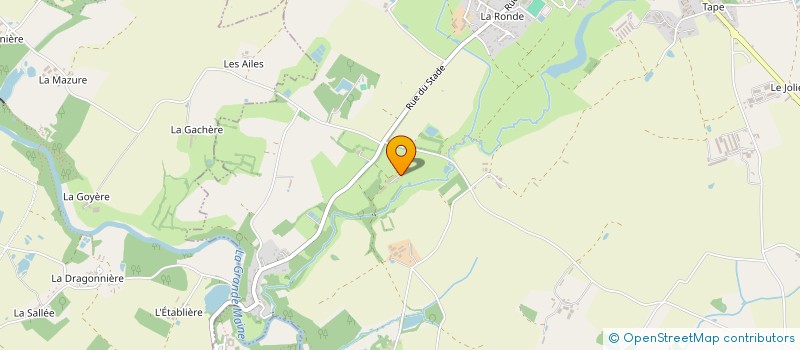 localisation de l'entreprise LES SOURCES DU VAL D'YON à LA BOISSIERE-DE-MONTAIGU