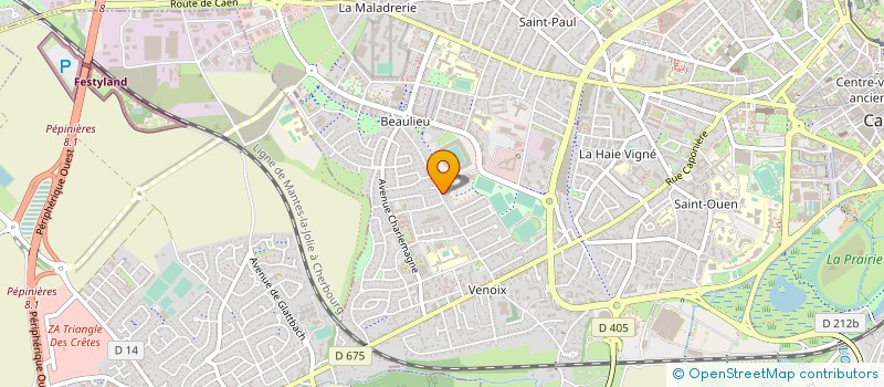 localisation de l'entreprise LES SOURCES INEDITES HISTOIRE DE L'OUEST à CAEN